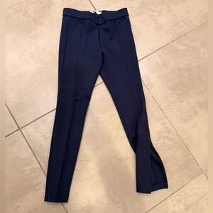 Tory Sport Navy Blue Slim Fit Zip Ankle Ponte Pants